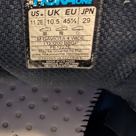 Hoka One One Blue Athletic Shoes - Picture 3 of 6